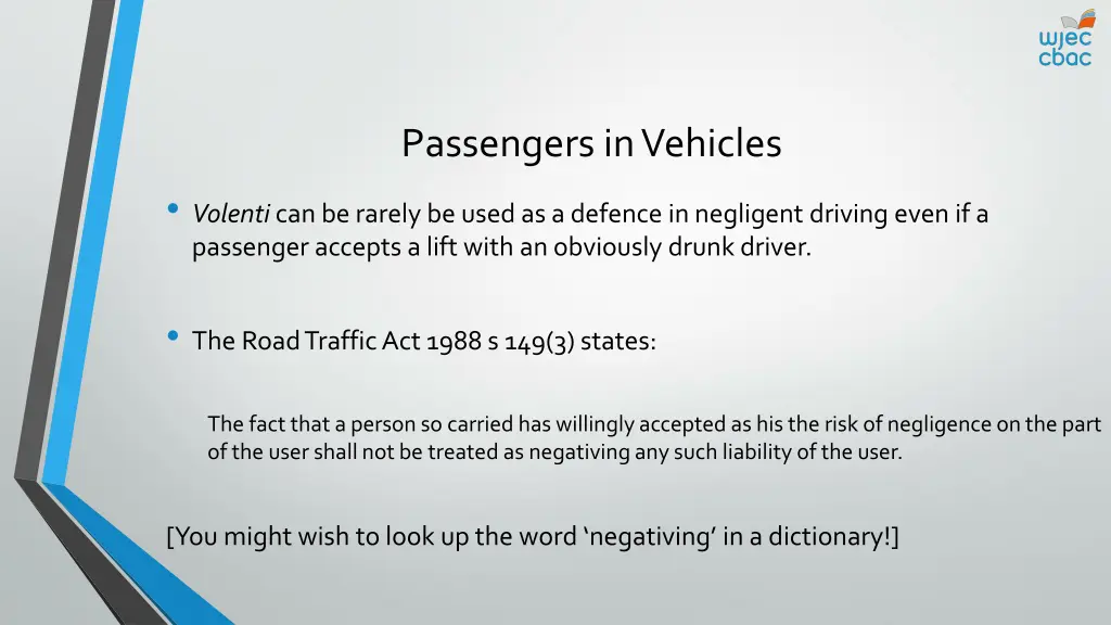 passengers in vehicles