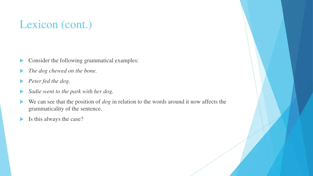 lexicon cont 1