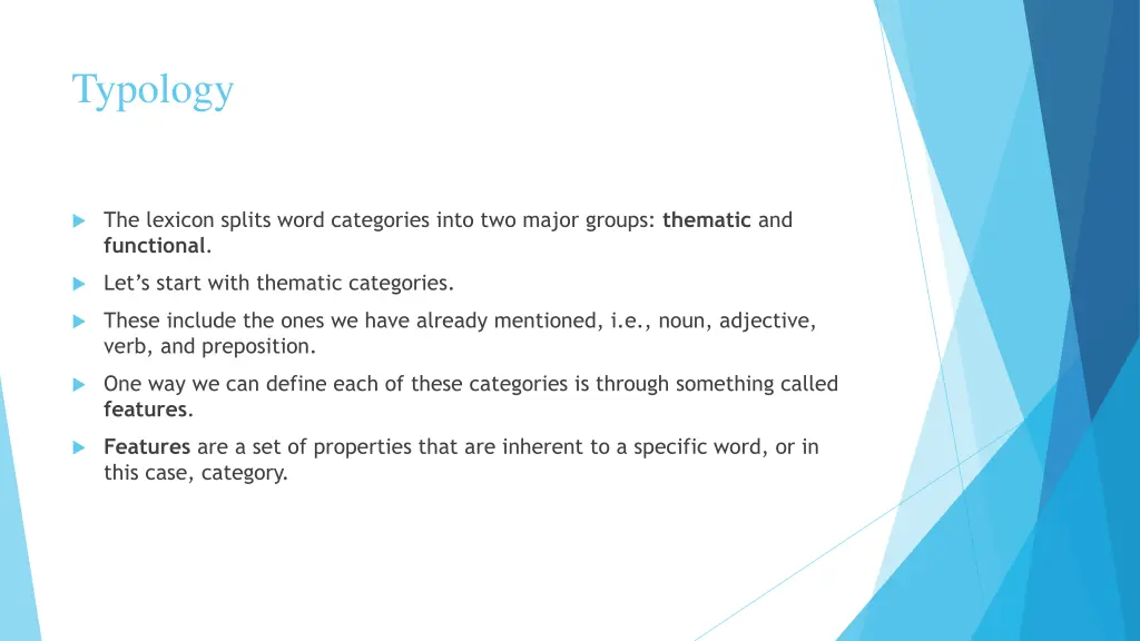 typology
