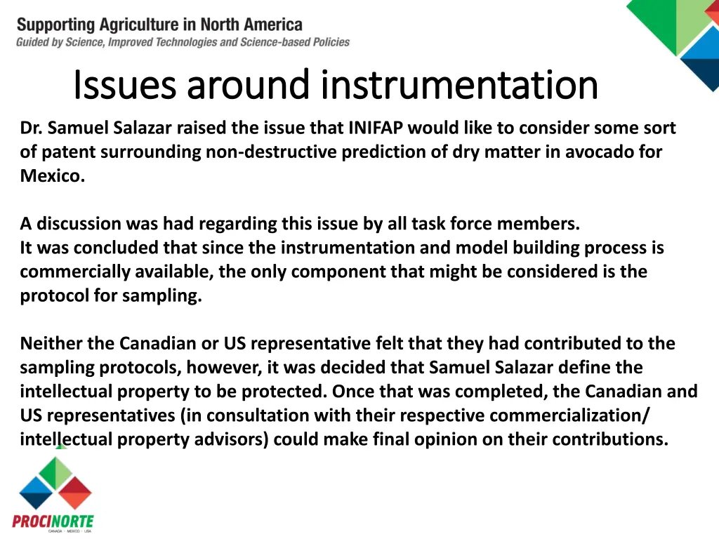 issues around instrumentation issues around