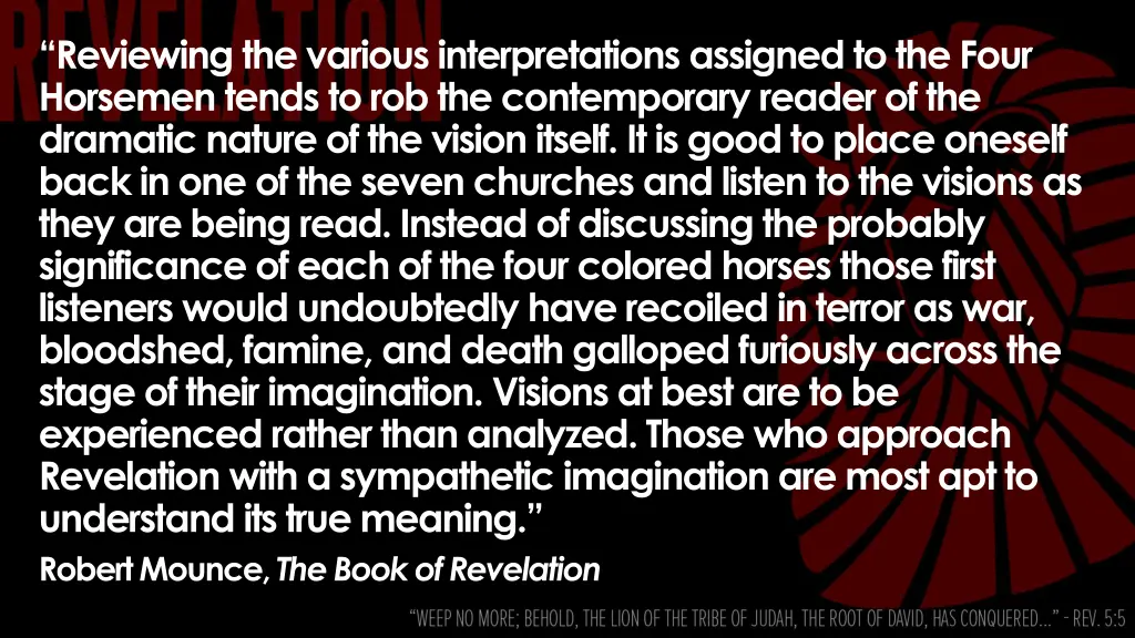 reviewing the various interpretations assigned