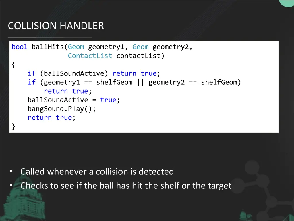 collision handler