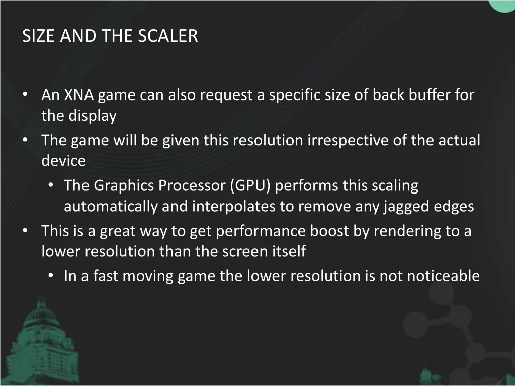 size and the scaler