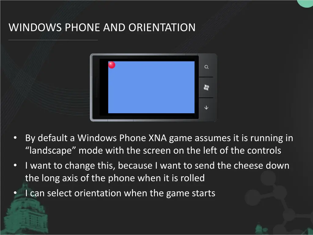 windows phone and orientation