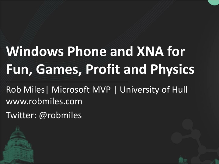 windows phone and xna for fun games profit