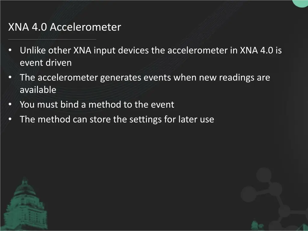 xna 4 0 accelerometer
