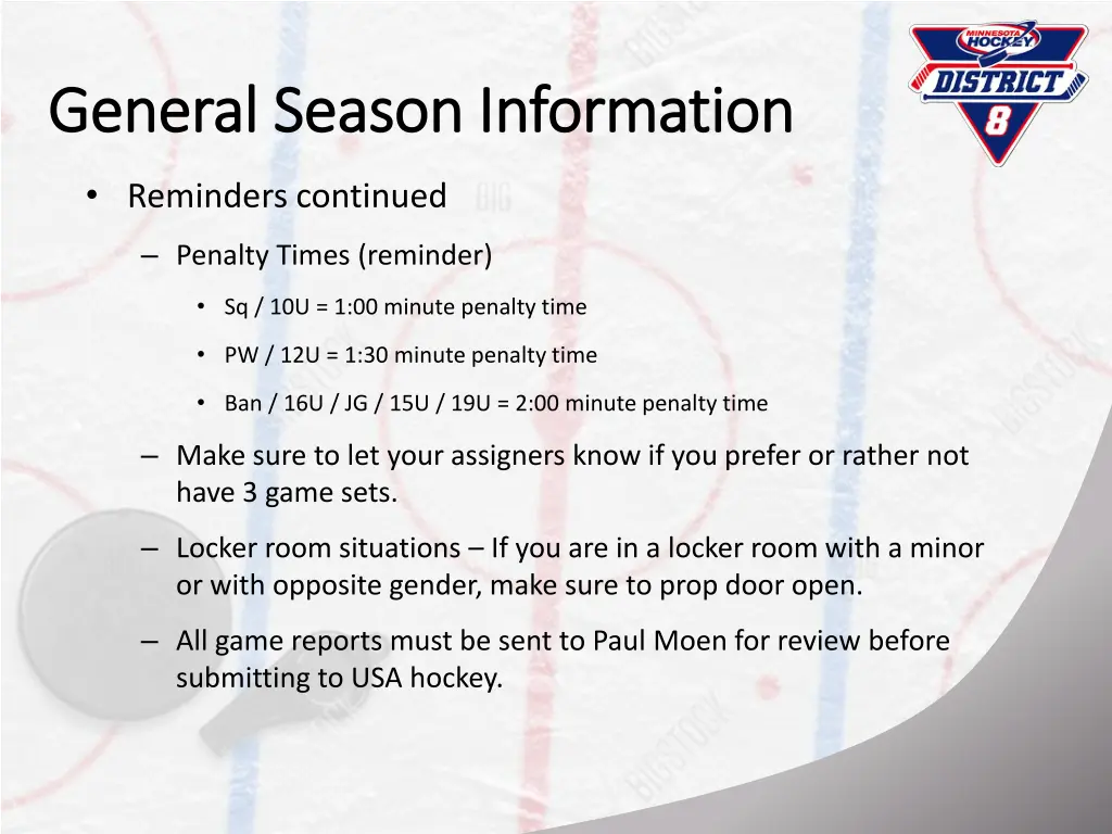 general season information general season 1