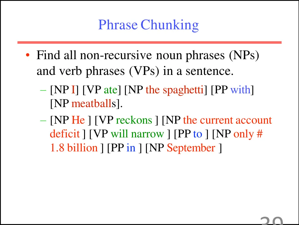 phrasechunking