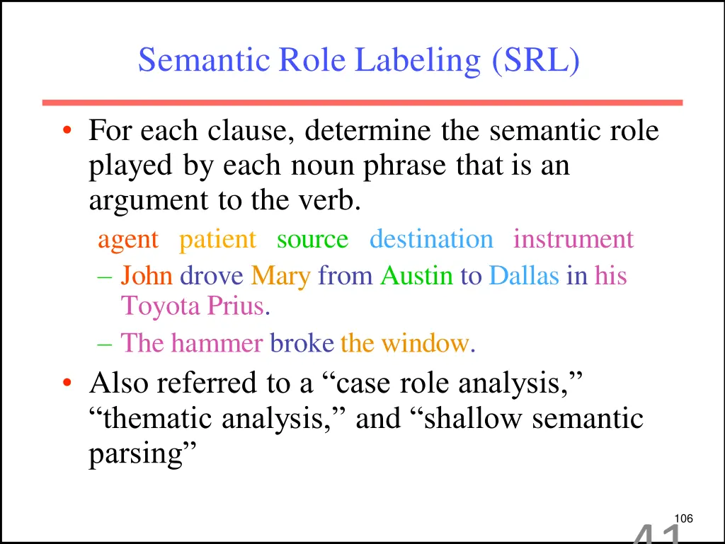 semantic role labeling srl