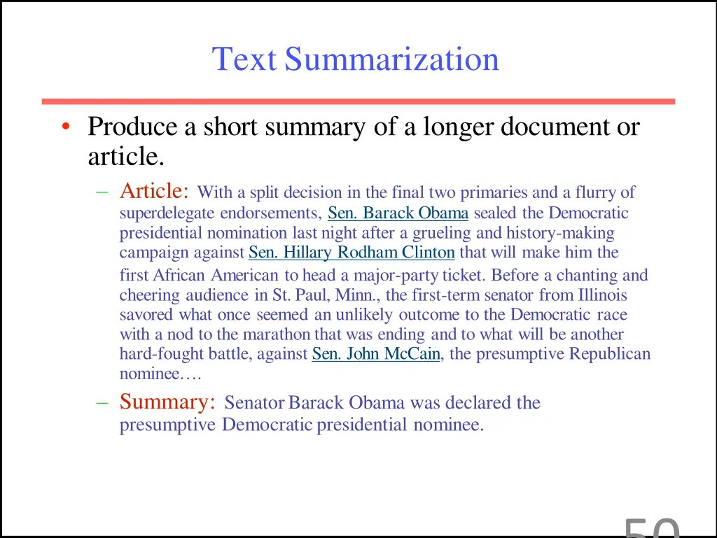 text summarization