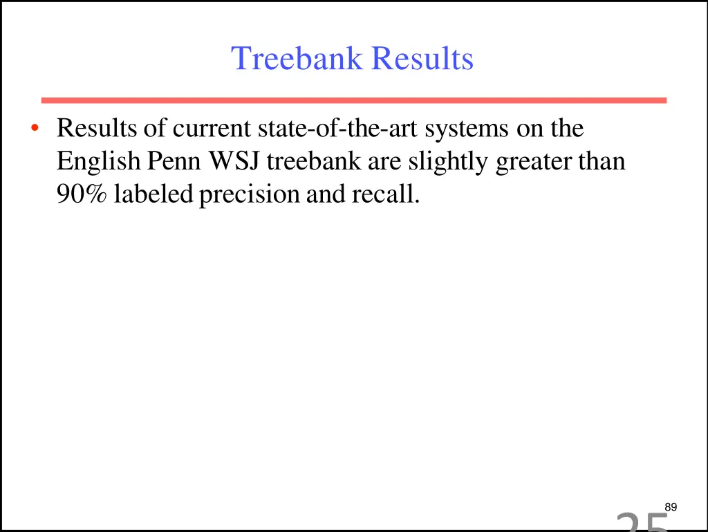treebank results