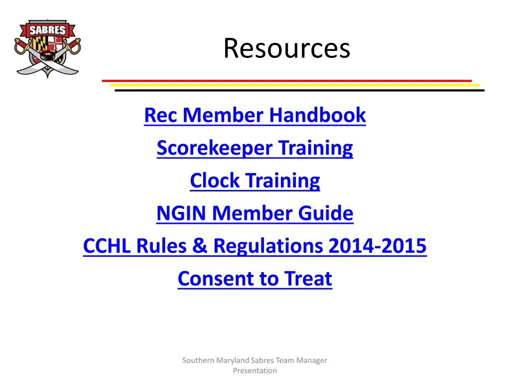 resources