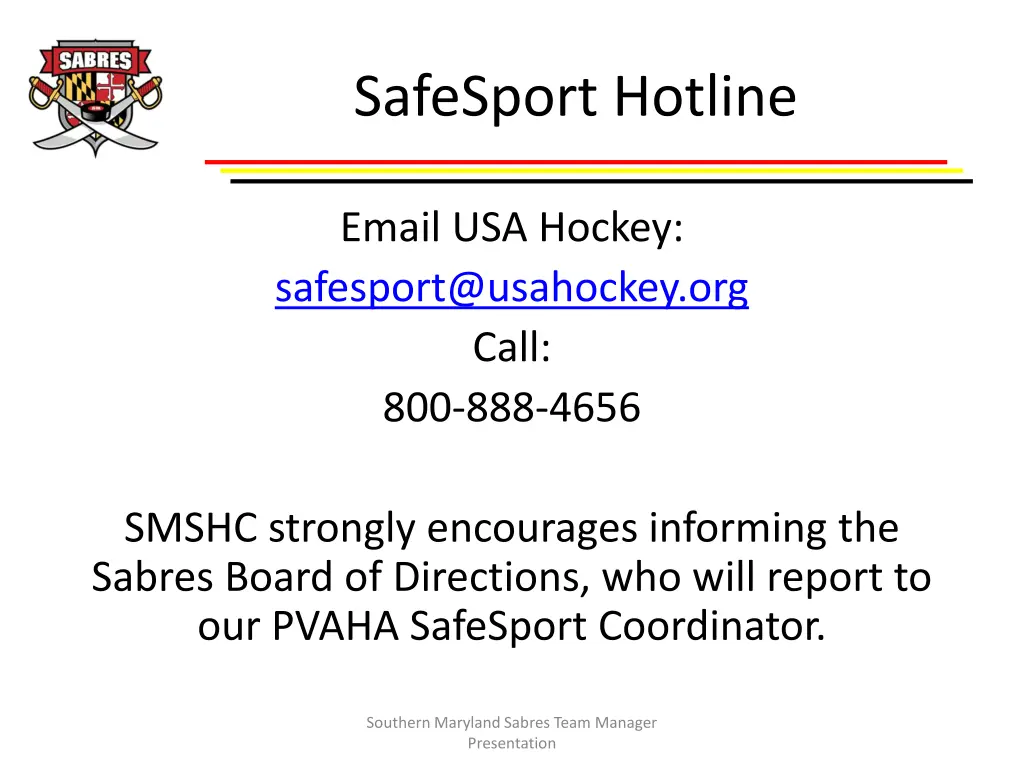safesport hotline