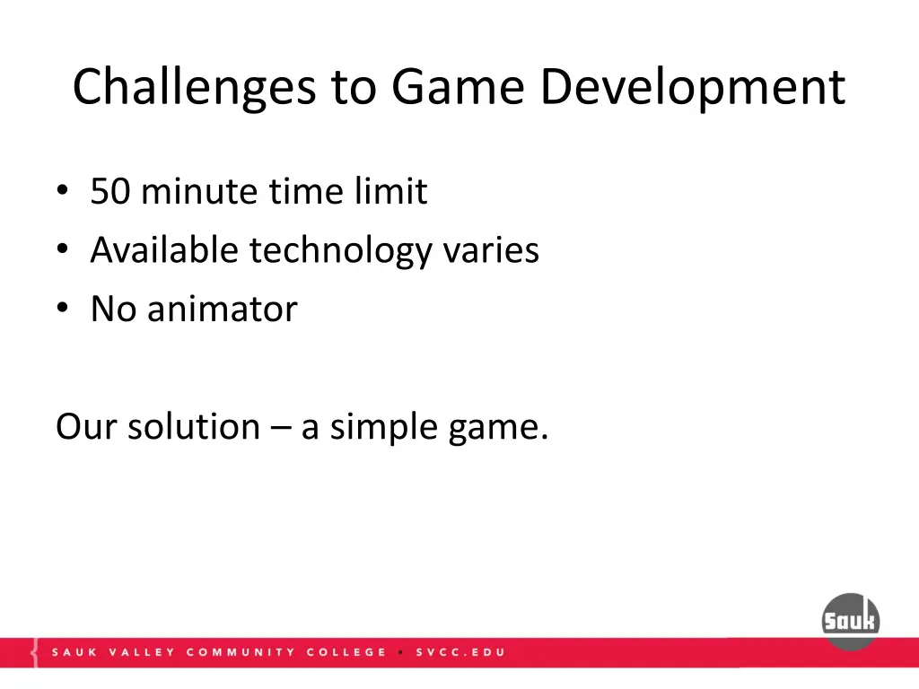 challenges to game development