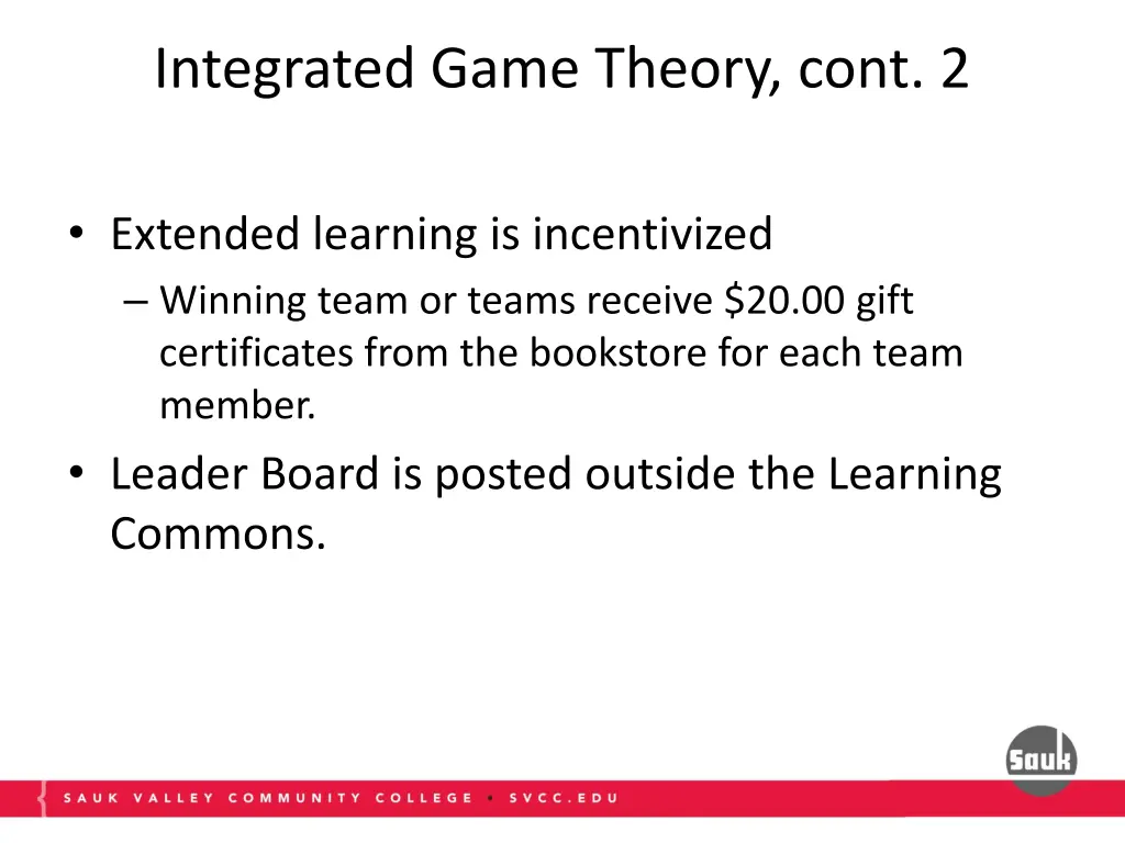 integrated game theory cont 2