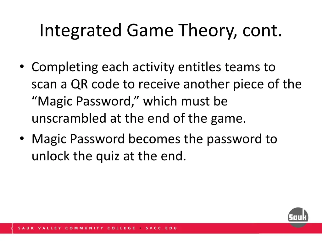 integrated game theory cont