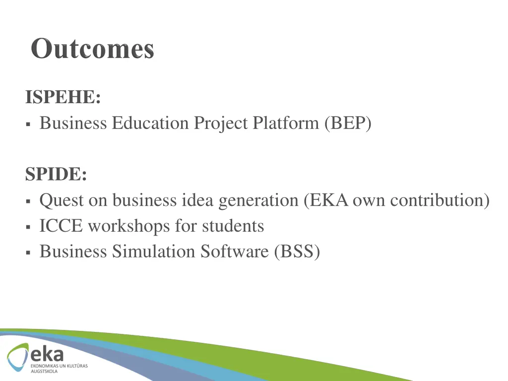 ispehe business education project platform bep