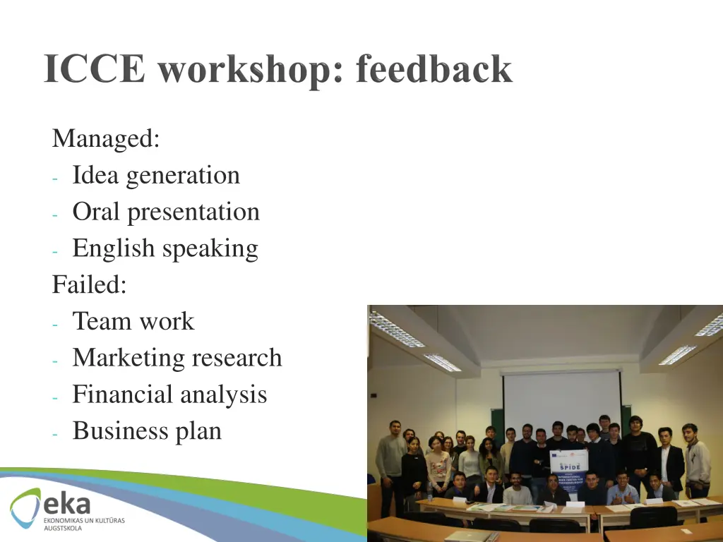 managed idea generation oral presentation english