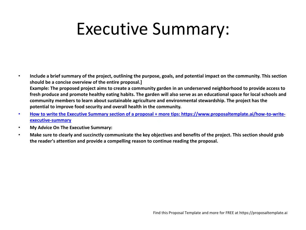 executive summary