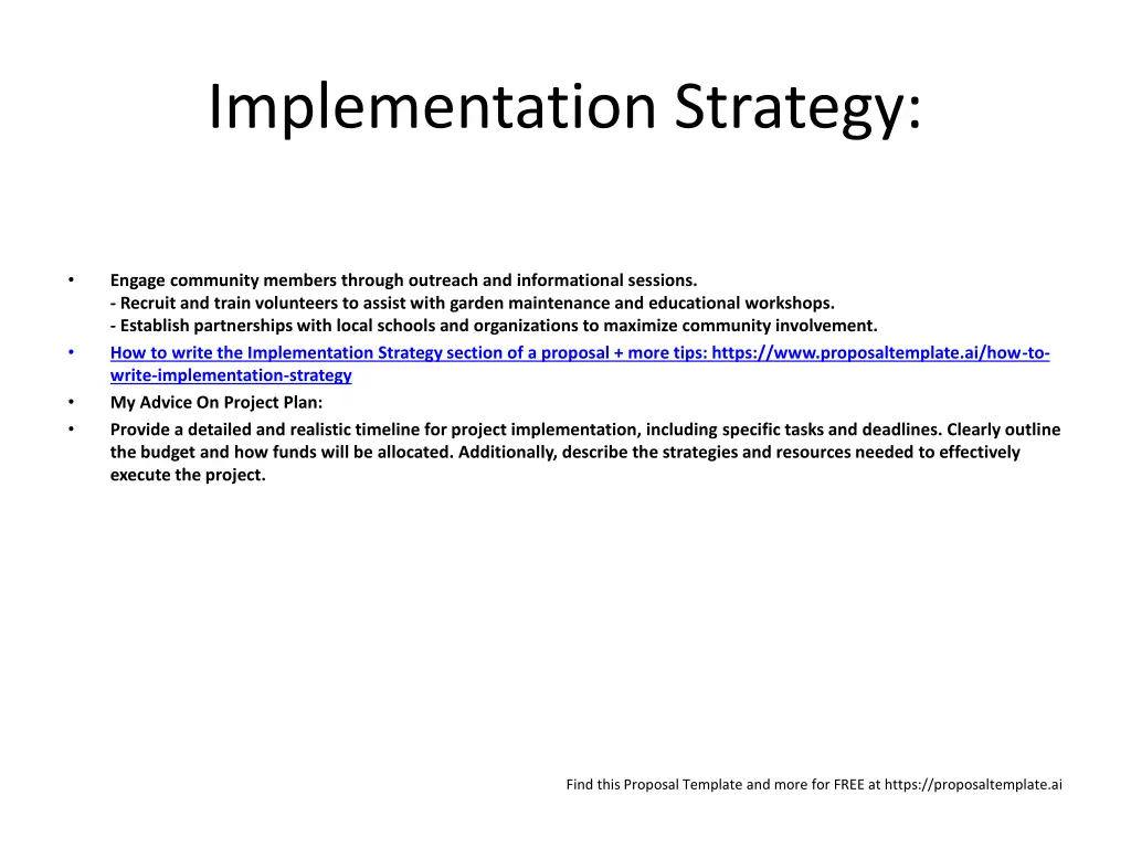 implementation strategy