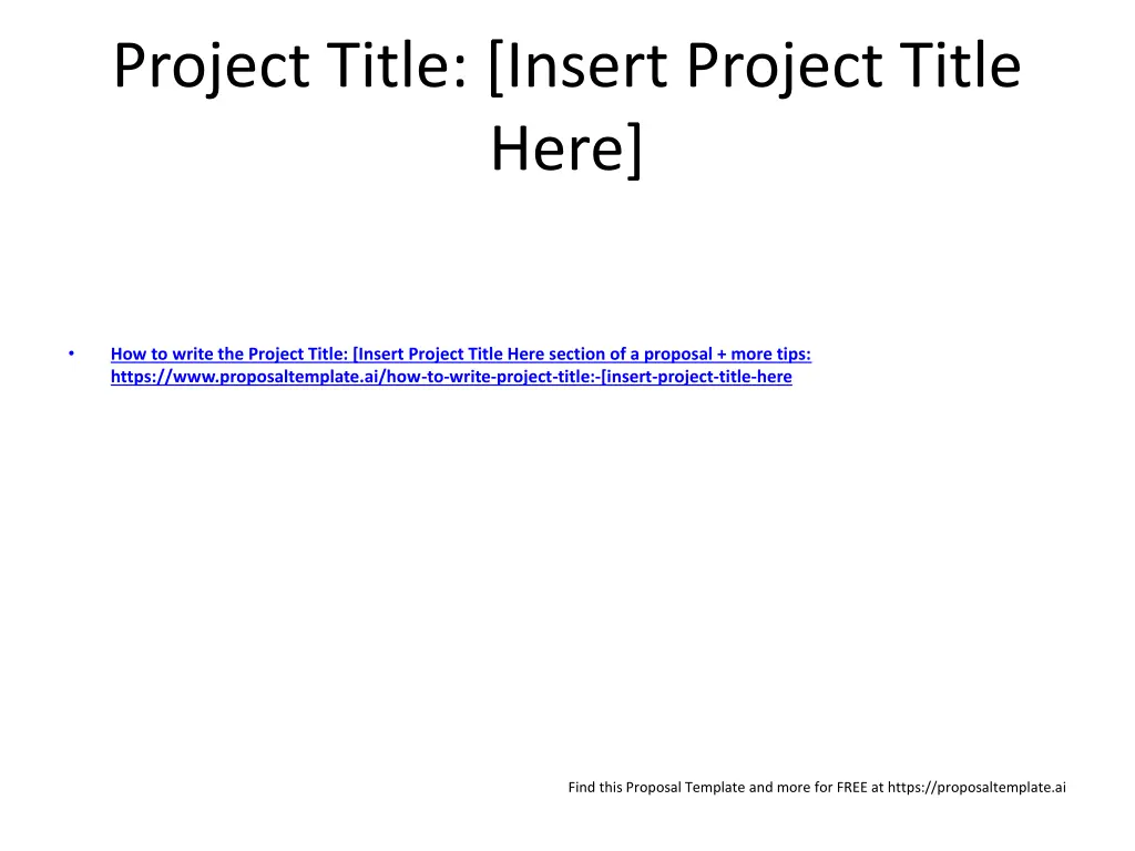 project title insert project title here