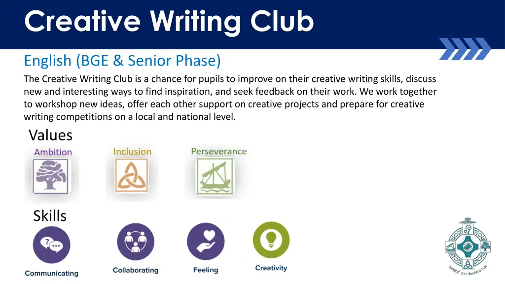 creative writing club