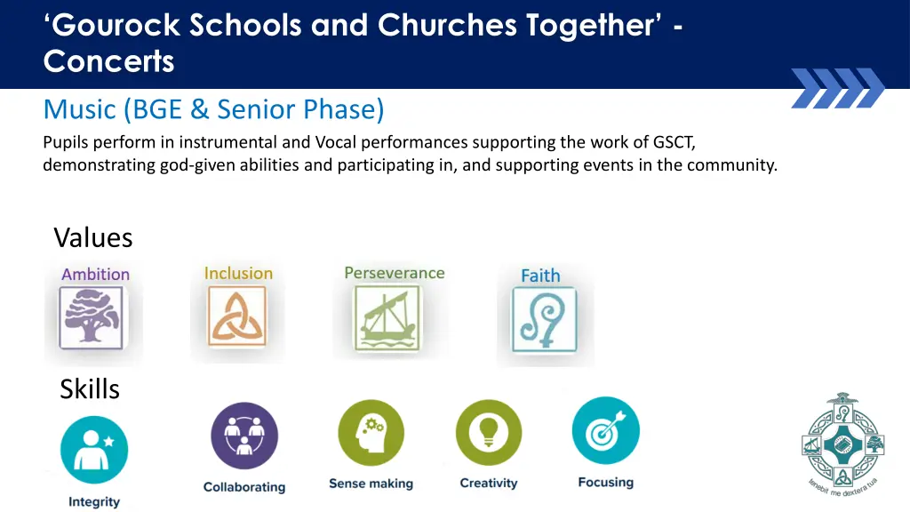 gourock schools and churches together concerts