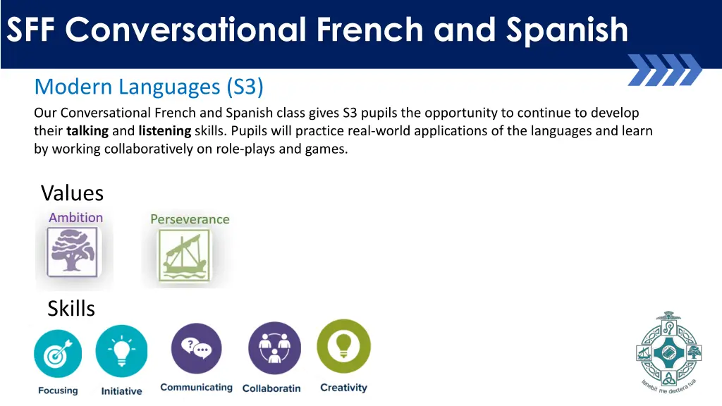 sff conversational french and spanish