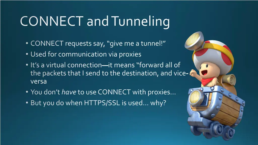 connect and tunneling