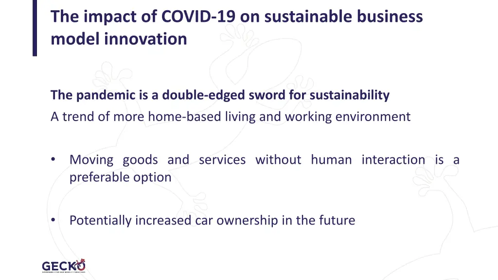 the impact of covid 19 on sustainable business