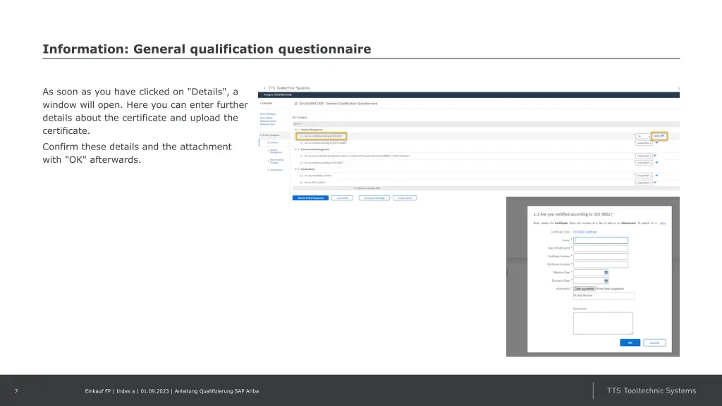 information general qualification questionnaire 1
