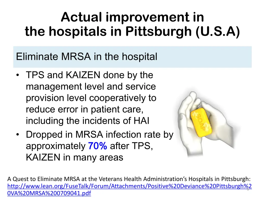 actual improvement in the hospitals in pittsburgh