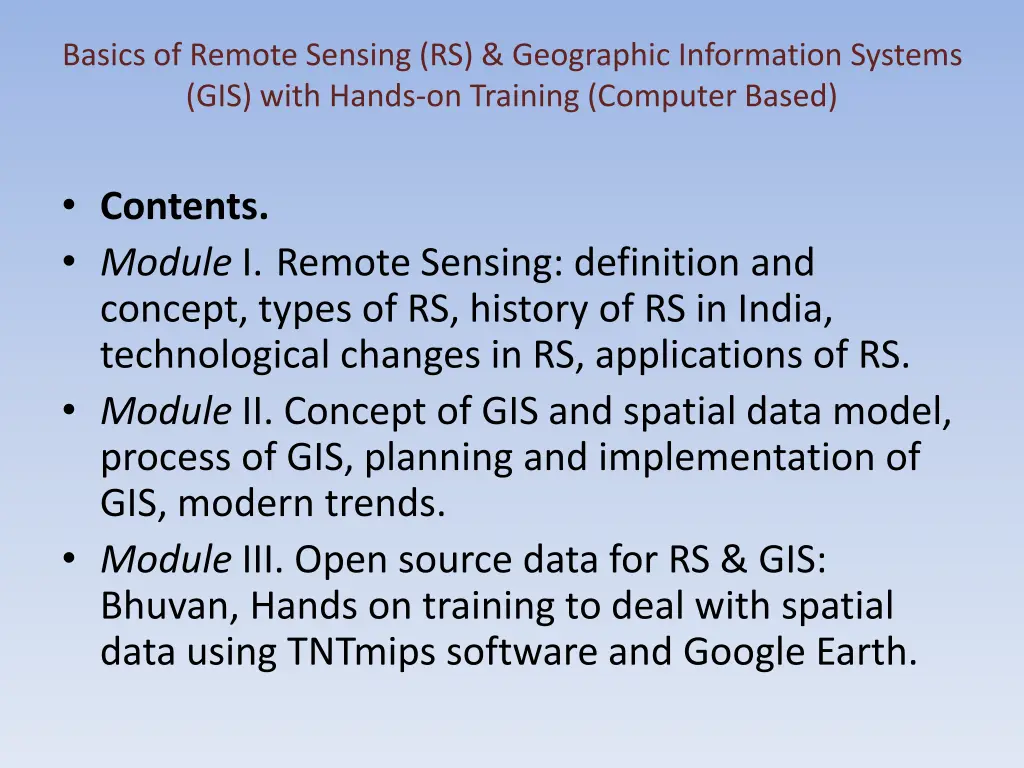 basics of remote sensing rs geographic