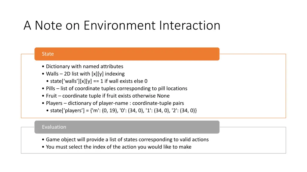 a note on environment interaction