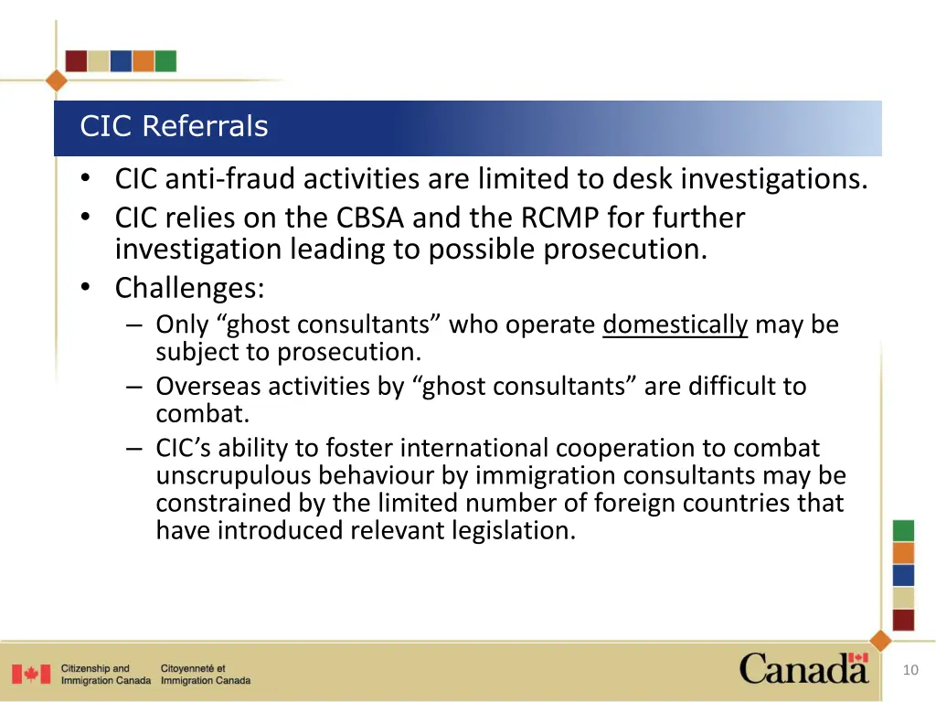 cic referrals