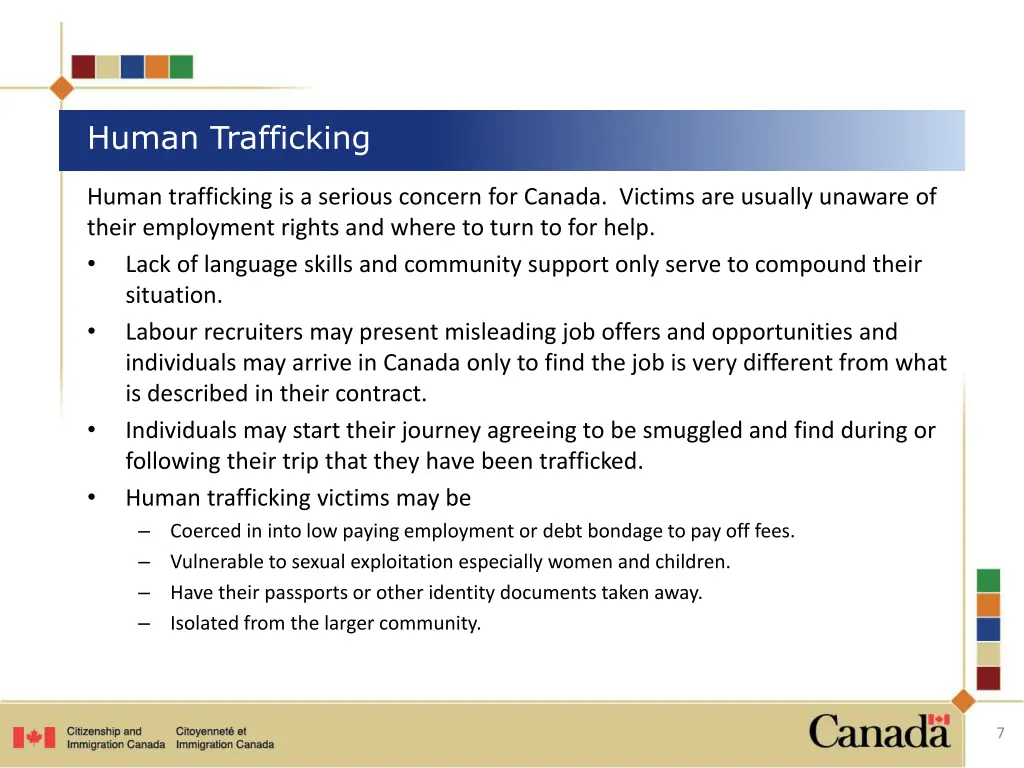 human trafficking