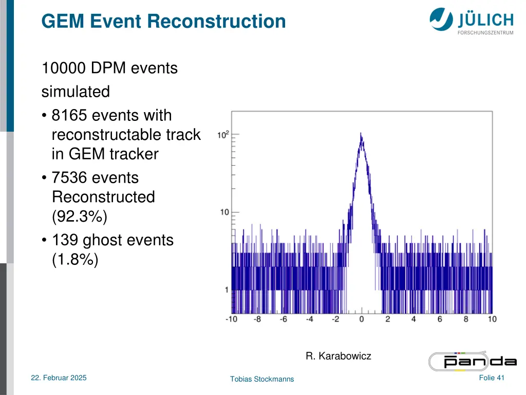 gem event reconstruction