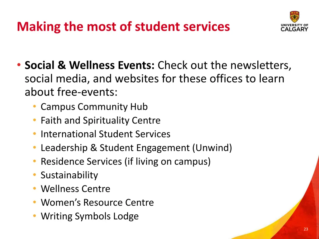 making the most of student services