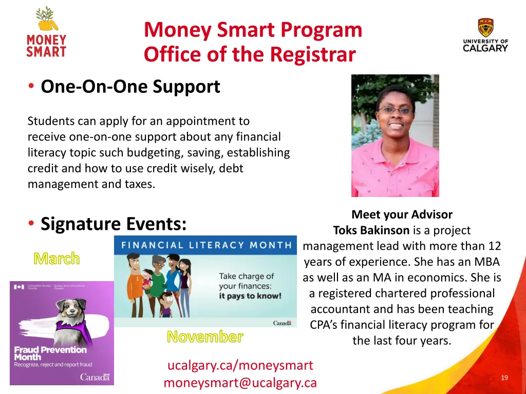 money smart program office of the registrar 2