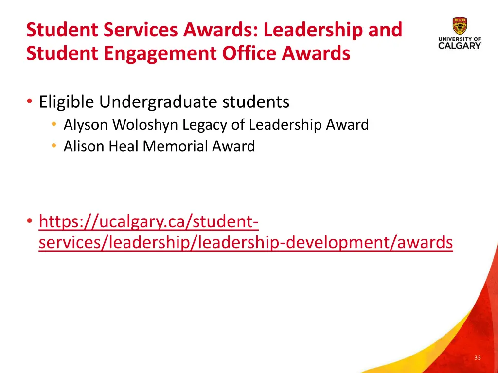 student services awards leadership and student