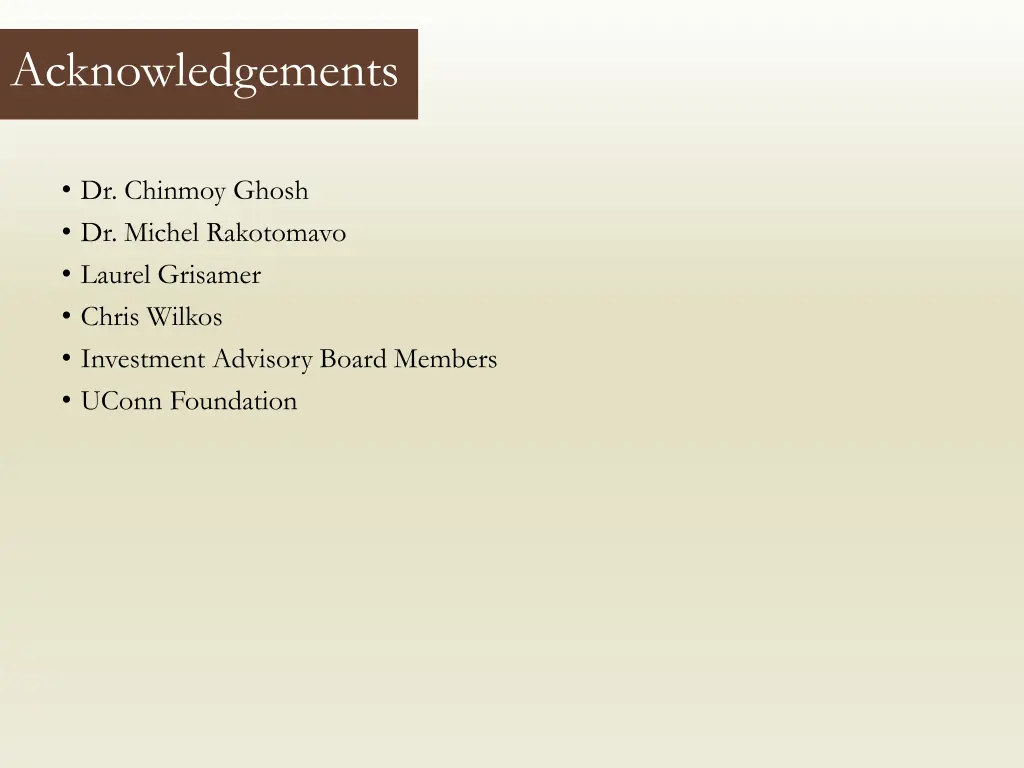 acknowledgements