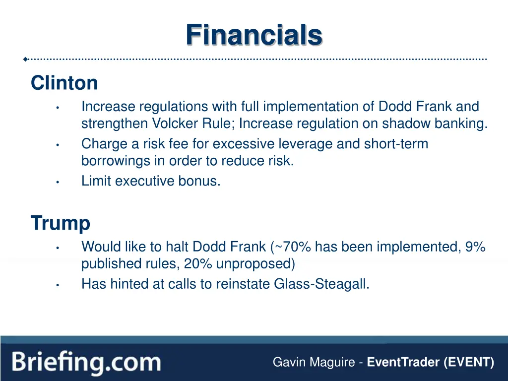 financials