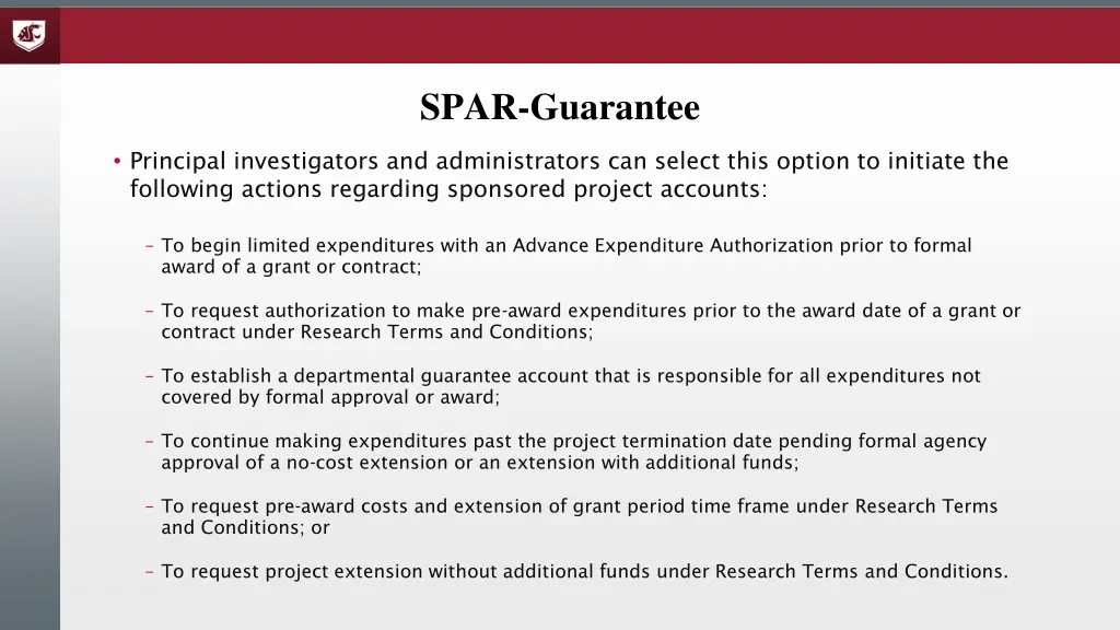 spar guarantee