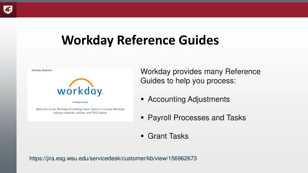 workday reference guides