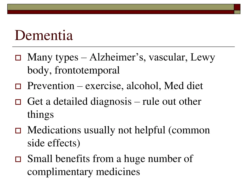 dementia
