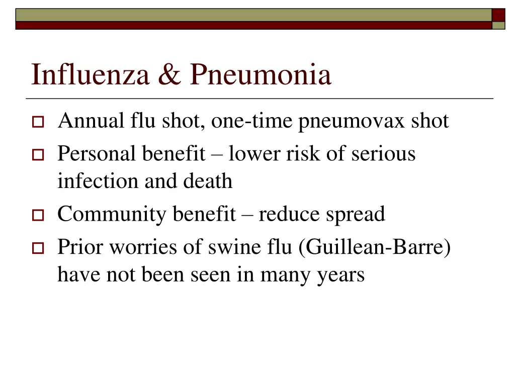 influenza pneumonia