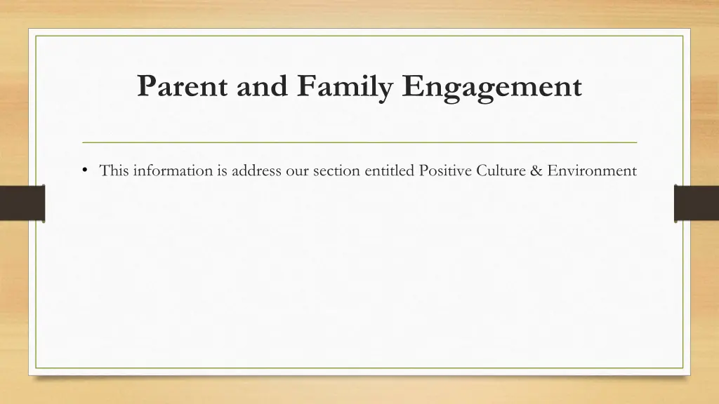 parent and family engagement