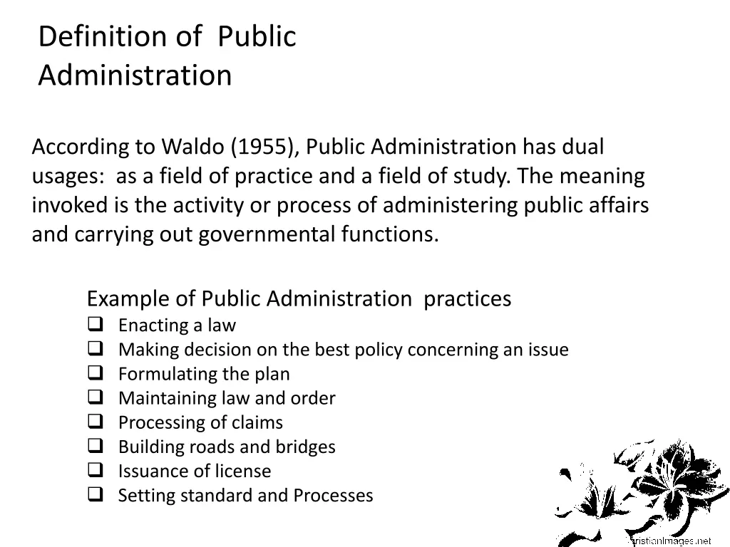 definition of public administration
