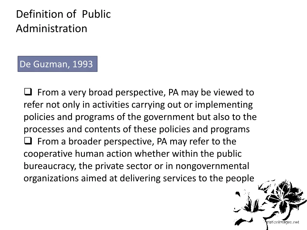 definition of public administration public