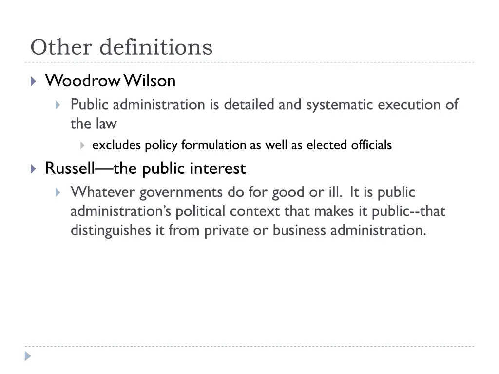 other definitions
